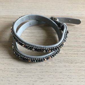 Sierra double wrap bracelet - gray